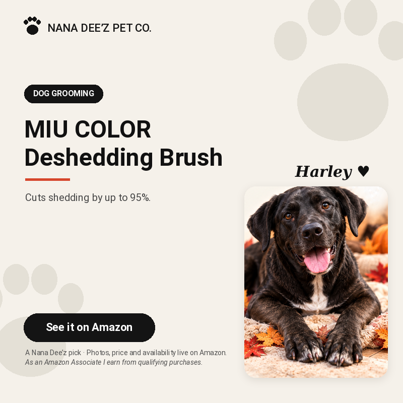 MIU COLOR deshedding brush for dogs and cats