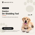 Stainless steel pet de-shedding comb tool