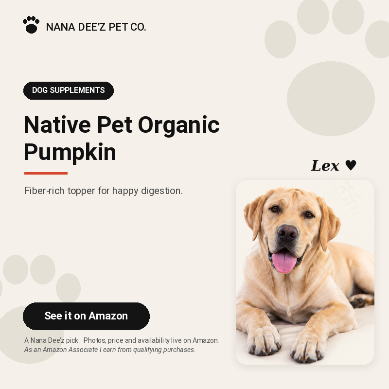 Native Pet organic pumpkin powder for dogs