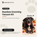 Dog grooming vacuum kit with clipper and brush attachments