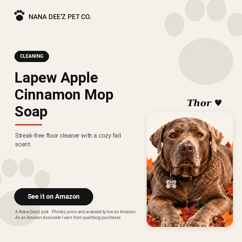 Lapew apple cinnamon scented mop soap bottle