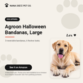 Reversible Halloween dog bandanas, 3 pack