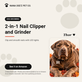 2-in-1 dog nail clipper and grinder with LED lights