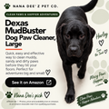 Dexas MudBuster portable dog paw cleaner, large